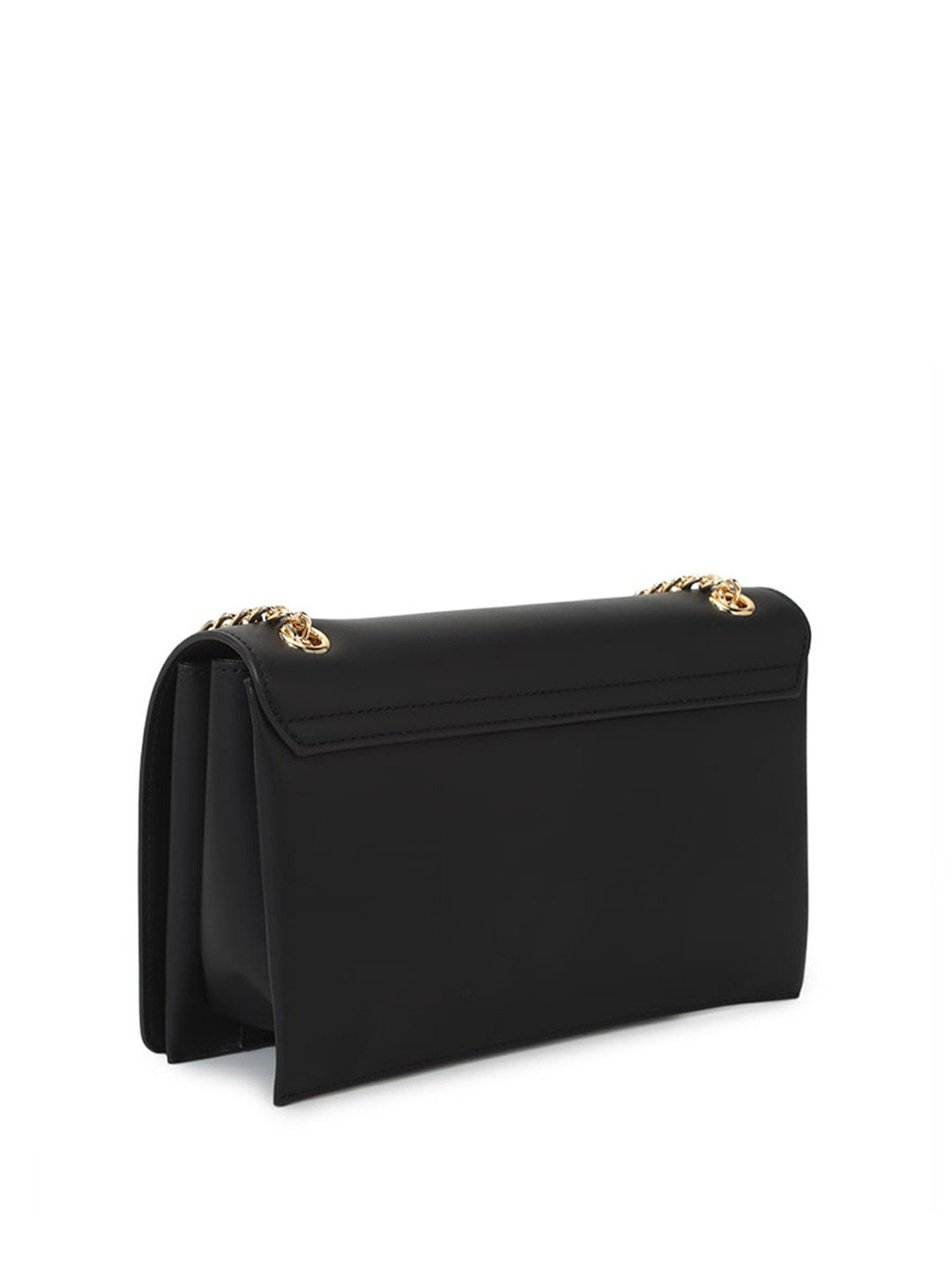 

LOVE MOSCHINO Leather Structured Shoulder Bag, Black