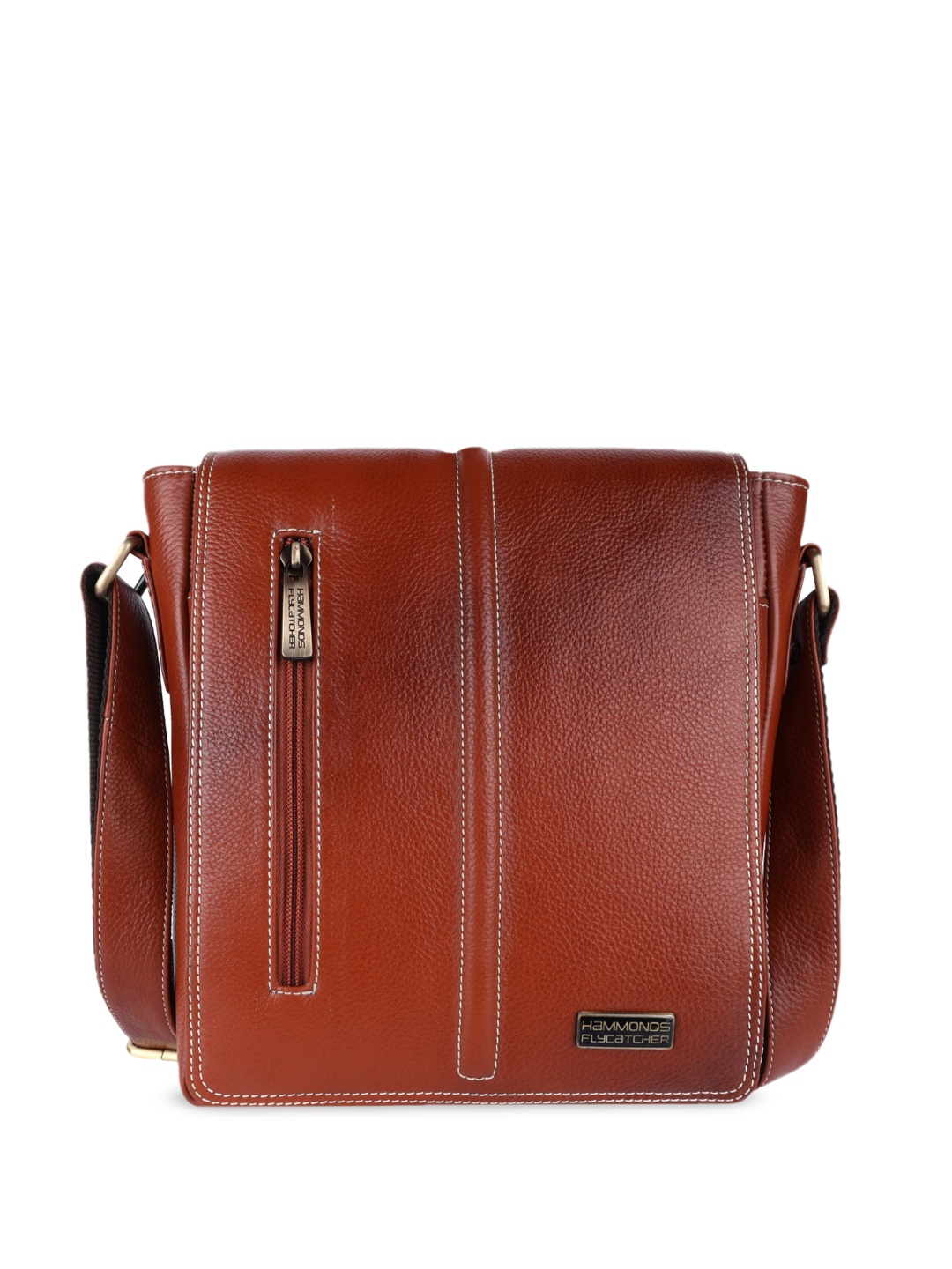 

HAMMONDS FLYCATCHER Leather Structured Sling Bag, Tan