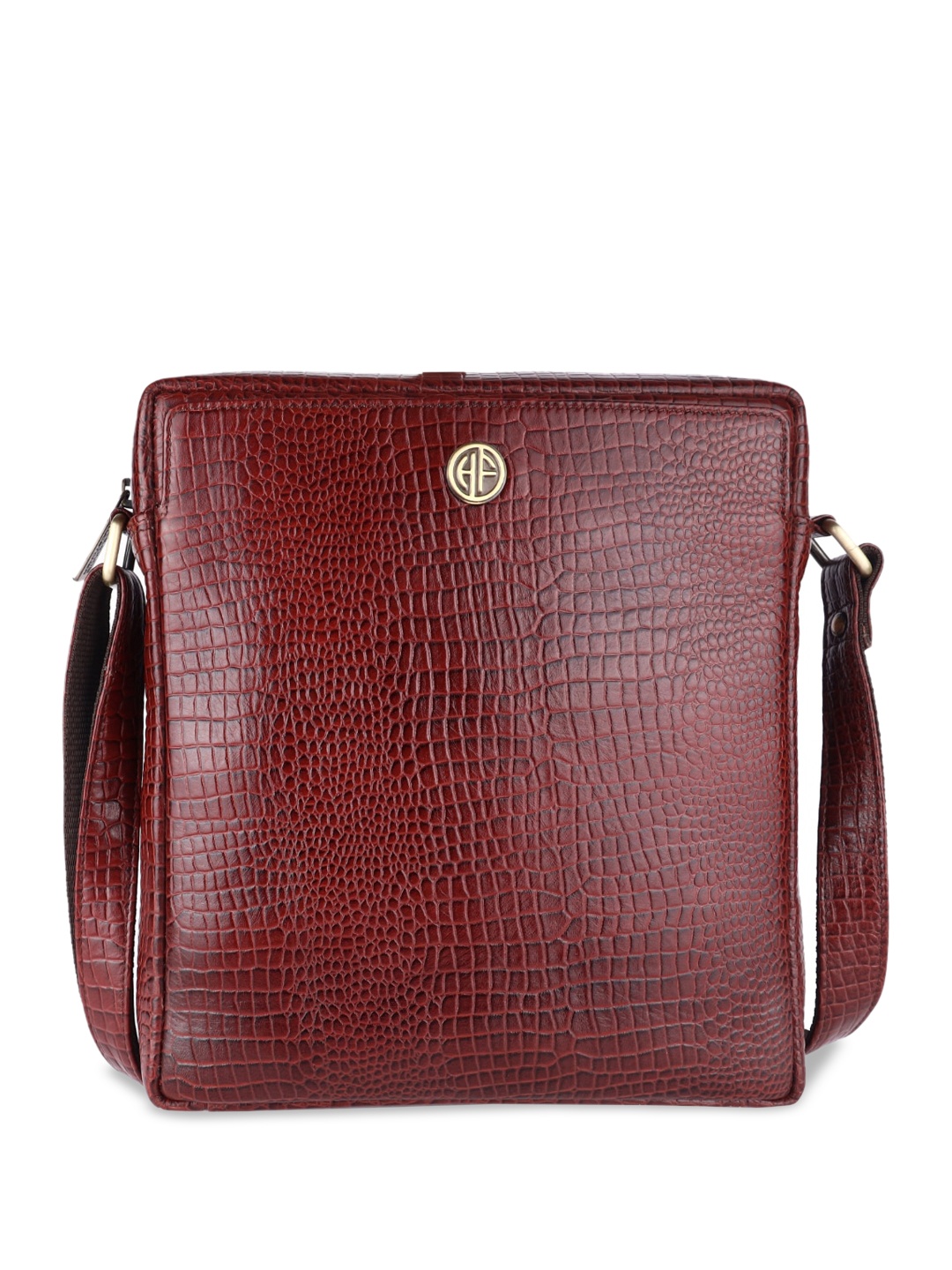 

HAMMONDS FLYCATCHER Leather Structured Handheld Bag with Fringed, Brown