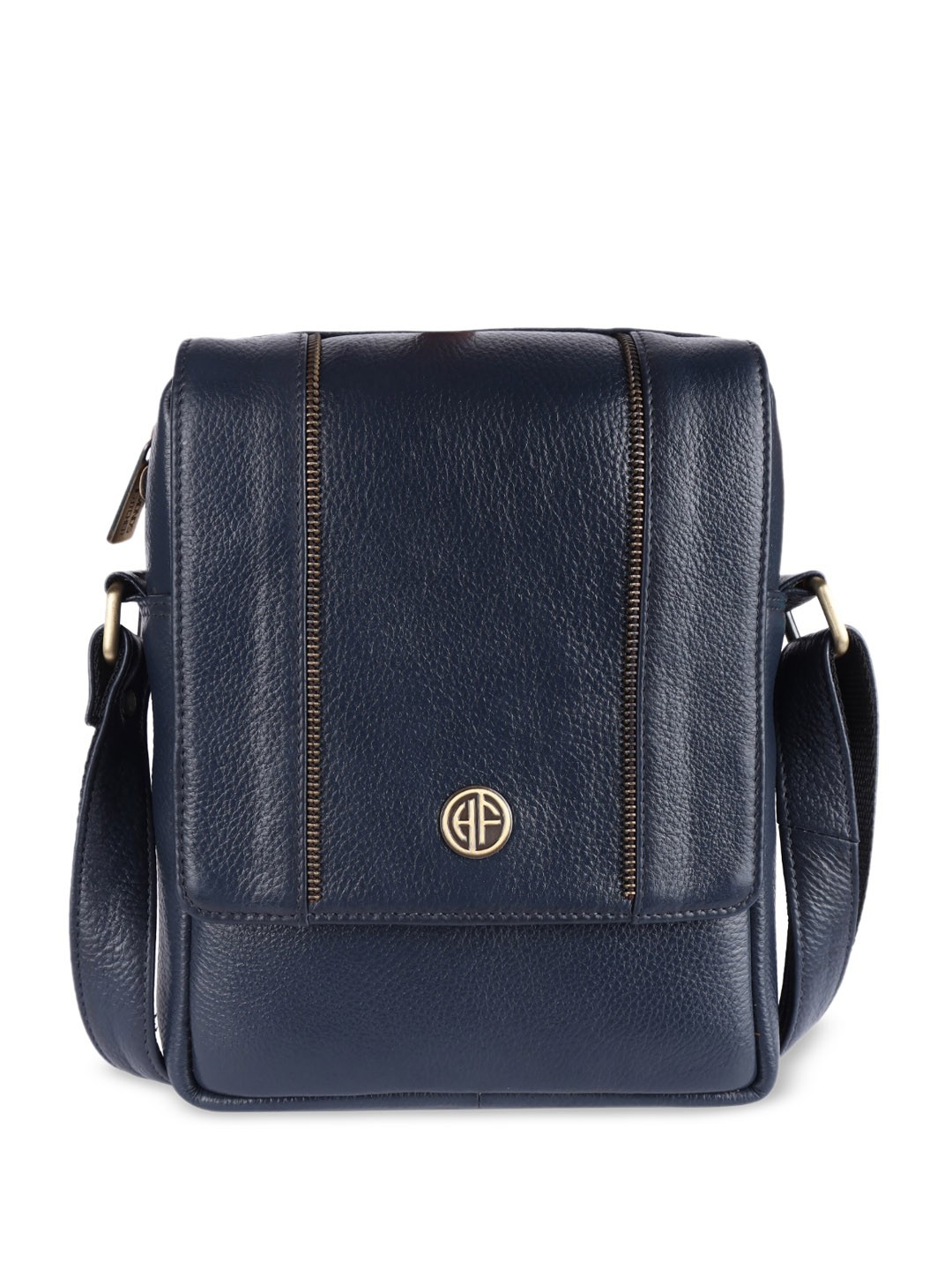 

HAMMONDS FLYCATCHER Textured Leather Structured Sling Bag, Blue