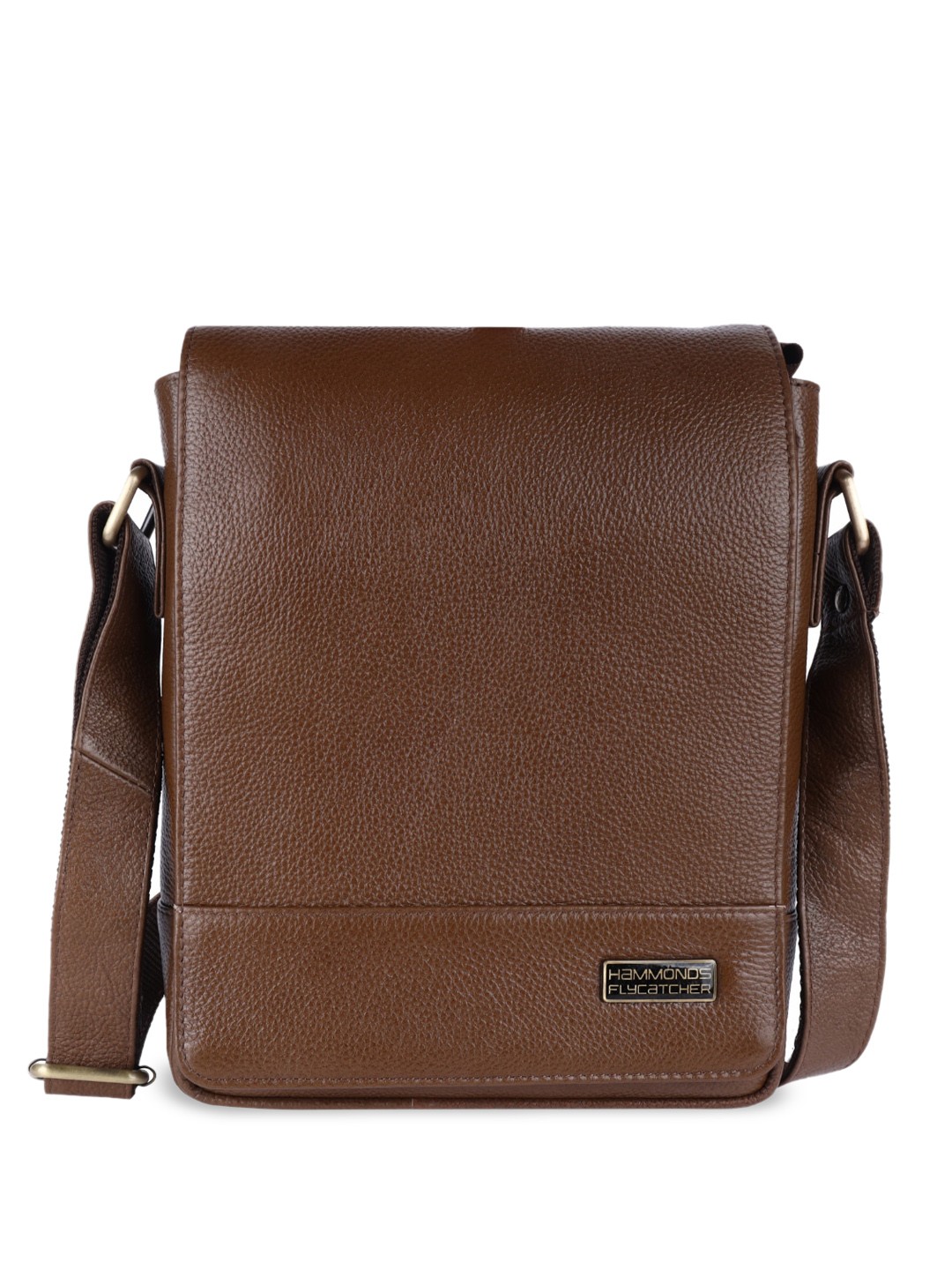 

HAMMONDS FLYCATCHER Leather Structured Satchel, Brown