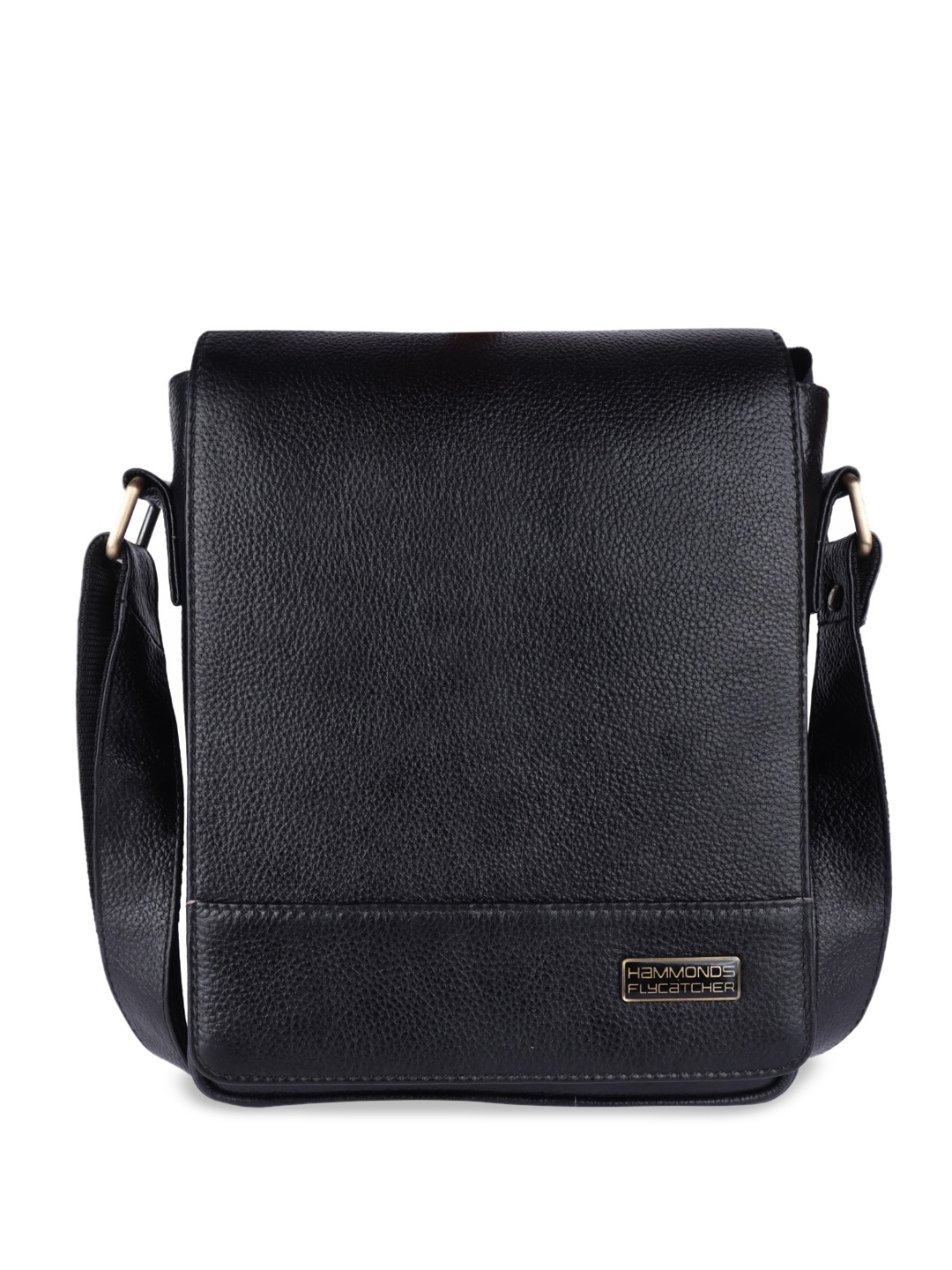 

HAMMONDS FLYCATCHER Leather Oversized Structured Satchel with Tasselled, Black