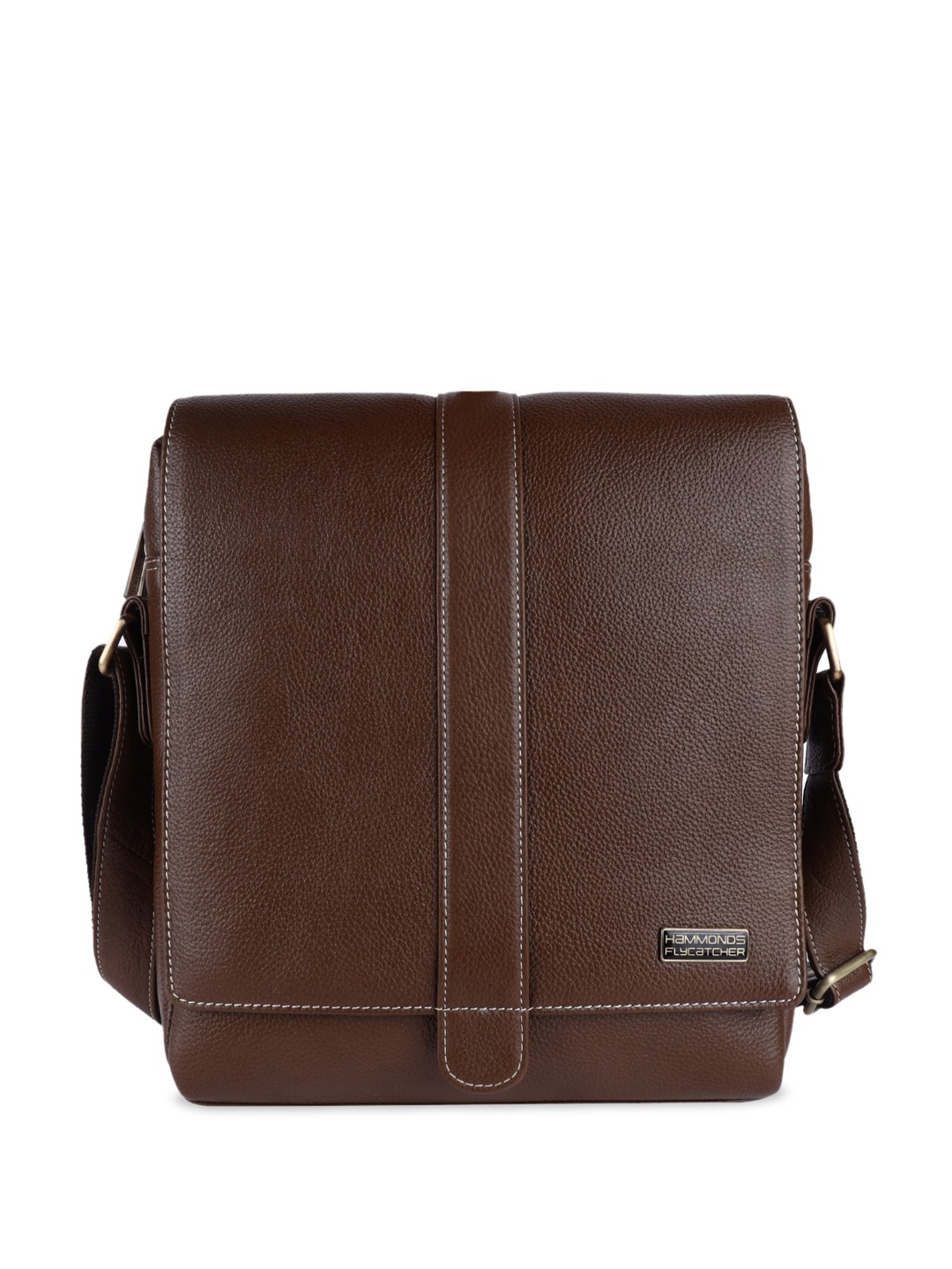 

HAMMONDS FLYCATCHER Leather Structured Sling Bag, Brown