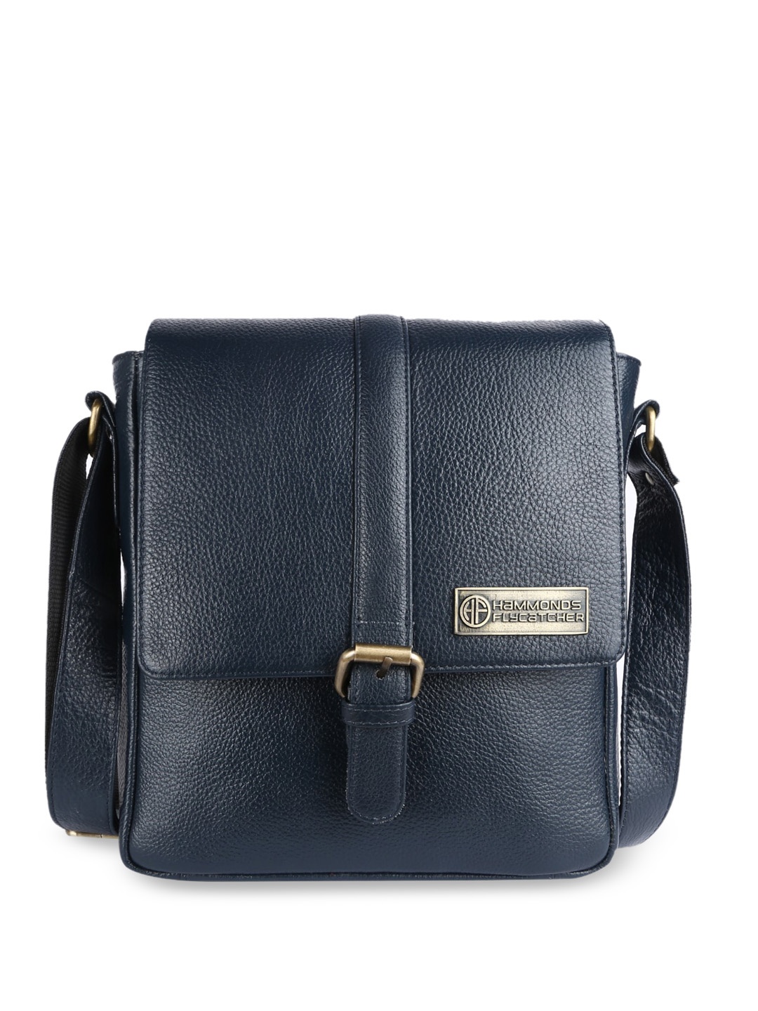 

HAMMONDS FLYCATCHER Leather Structured Sling Bag, Blue