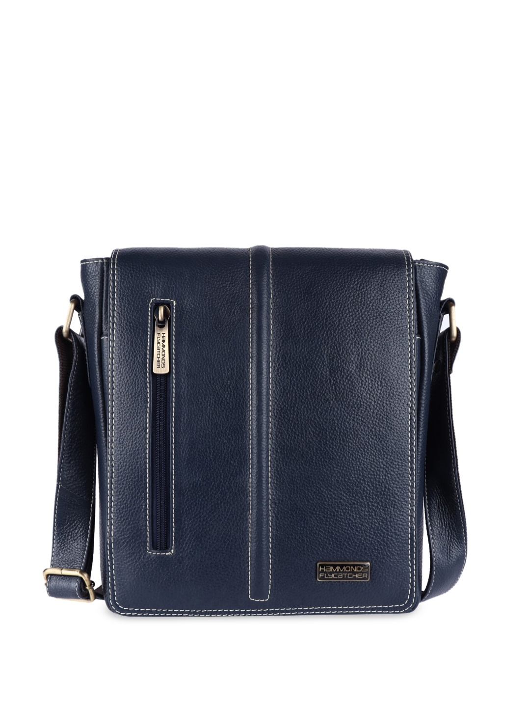 

HAMMONDS FLYCATCHER Leather Structured Sling Bag, Blue