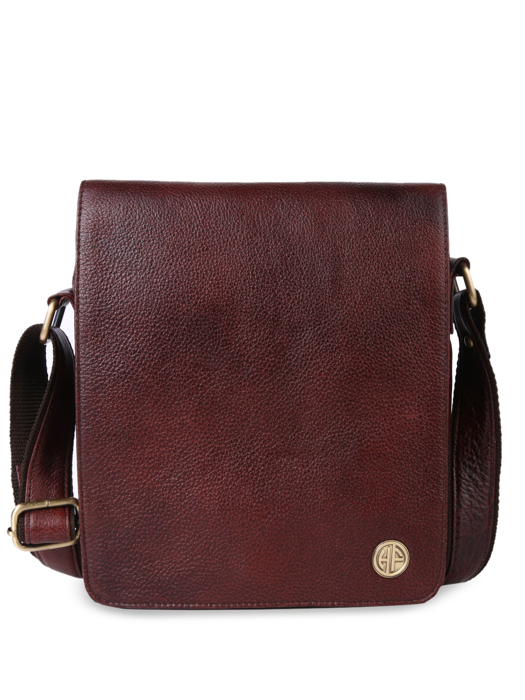 HAMMONDS FLYCATCHER Men Leather Structured Sling Bag, Brown