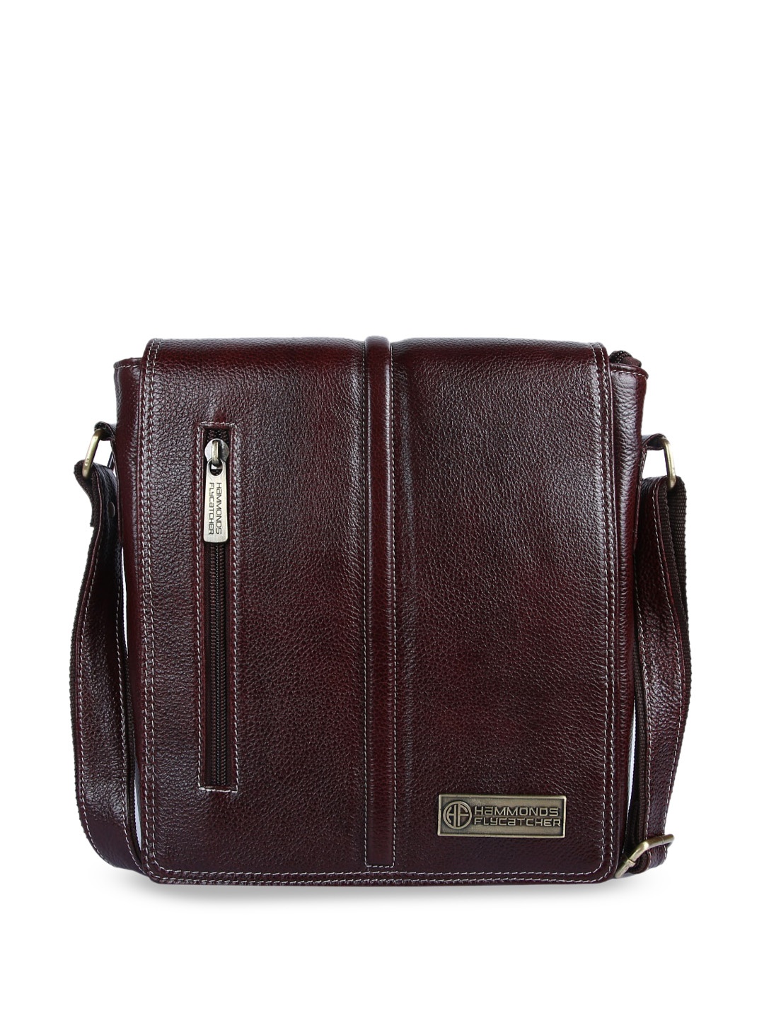 

HAMMONDS FLYCATCHER Leather Structured Sling Bag, Brown