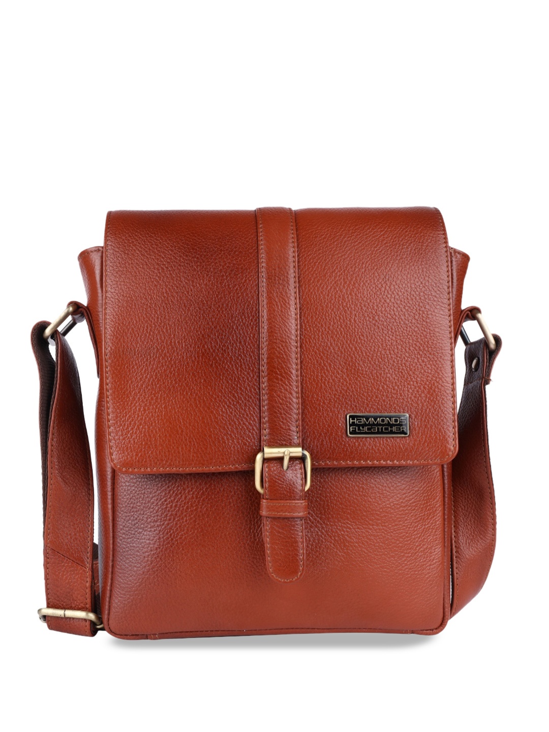 

HAMMONDS FLYCATCHER Leather Structured Sling Bag, Tan