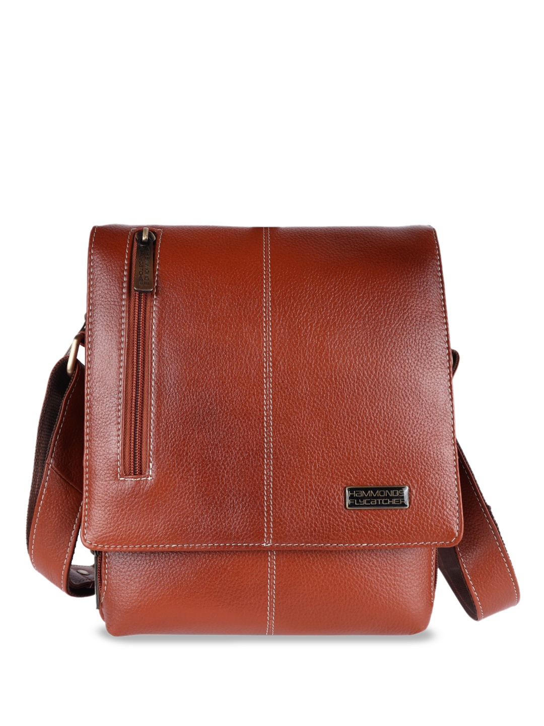 

HAMMONDS FLYCATCHER Leather Structured Sling Bag, Tan