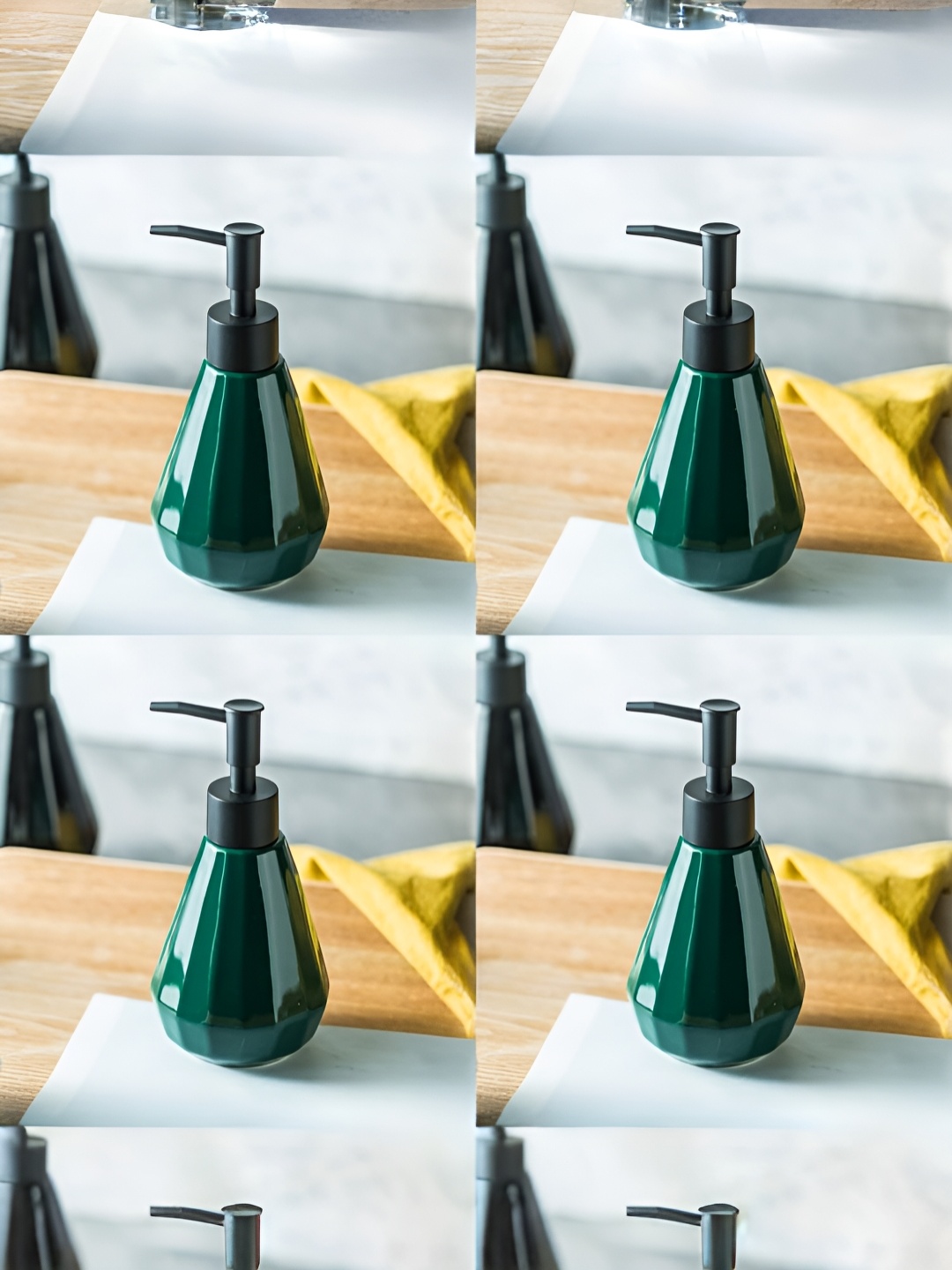 

USHA SHRIRAM Green 2 Pieces Ceramic Soap Dispensers 250 ml