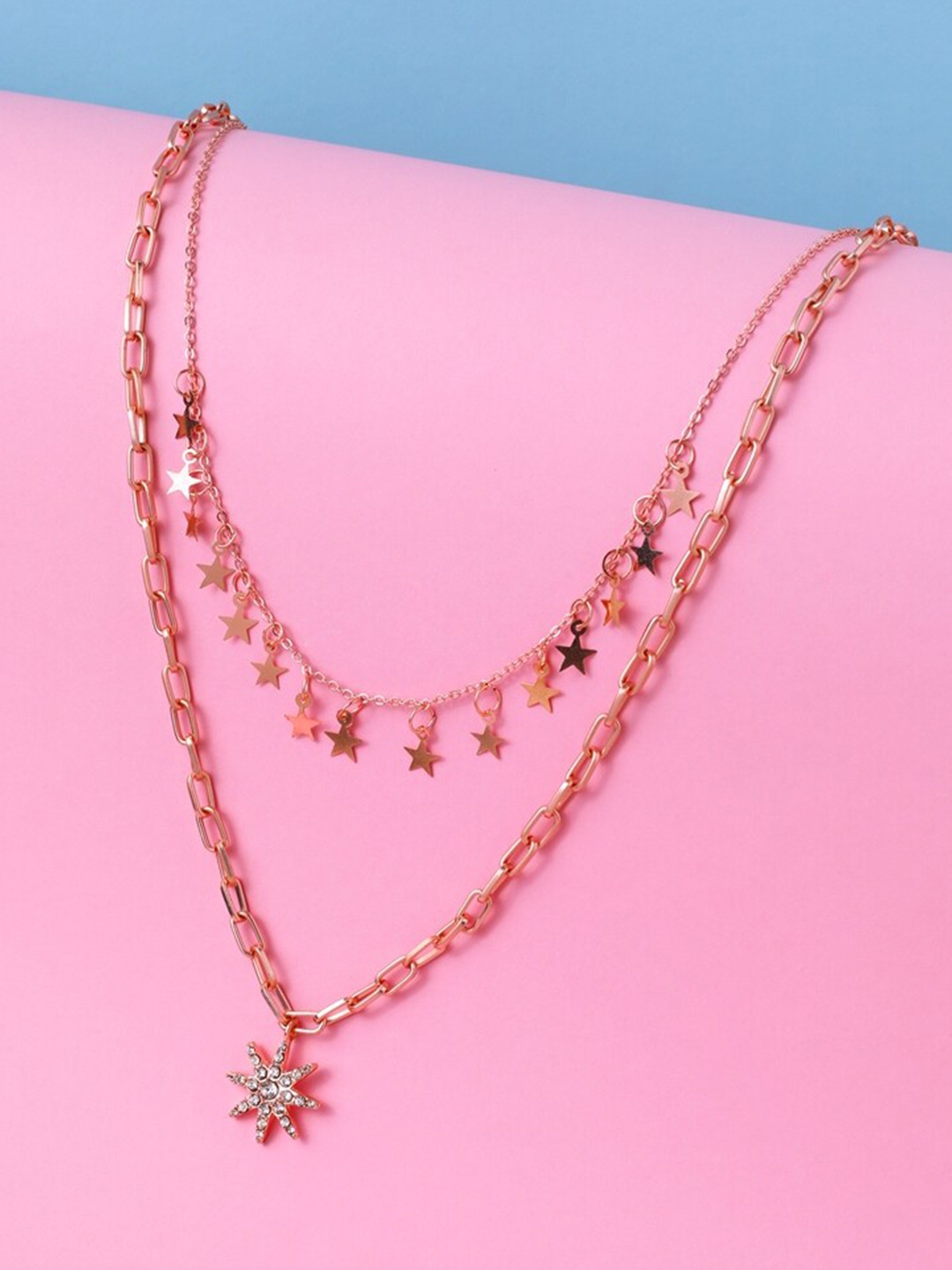 

Cierra Rose Gold-Plated Layered Necklace