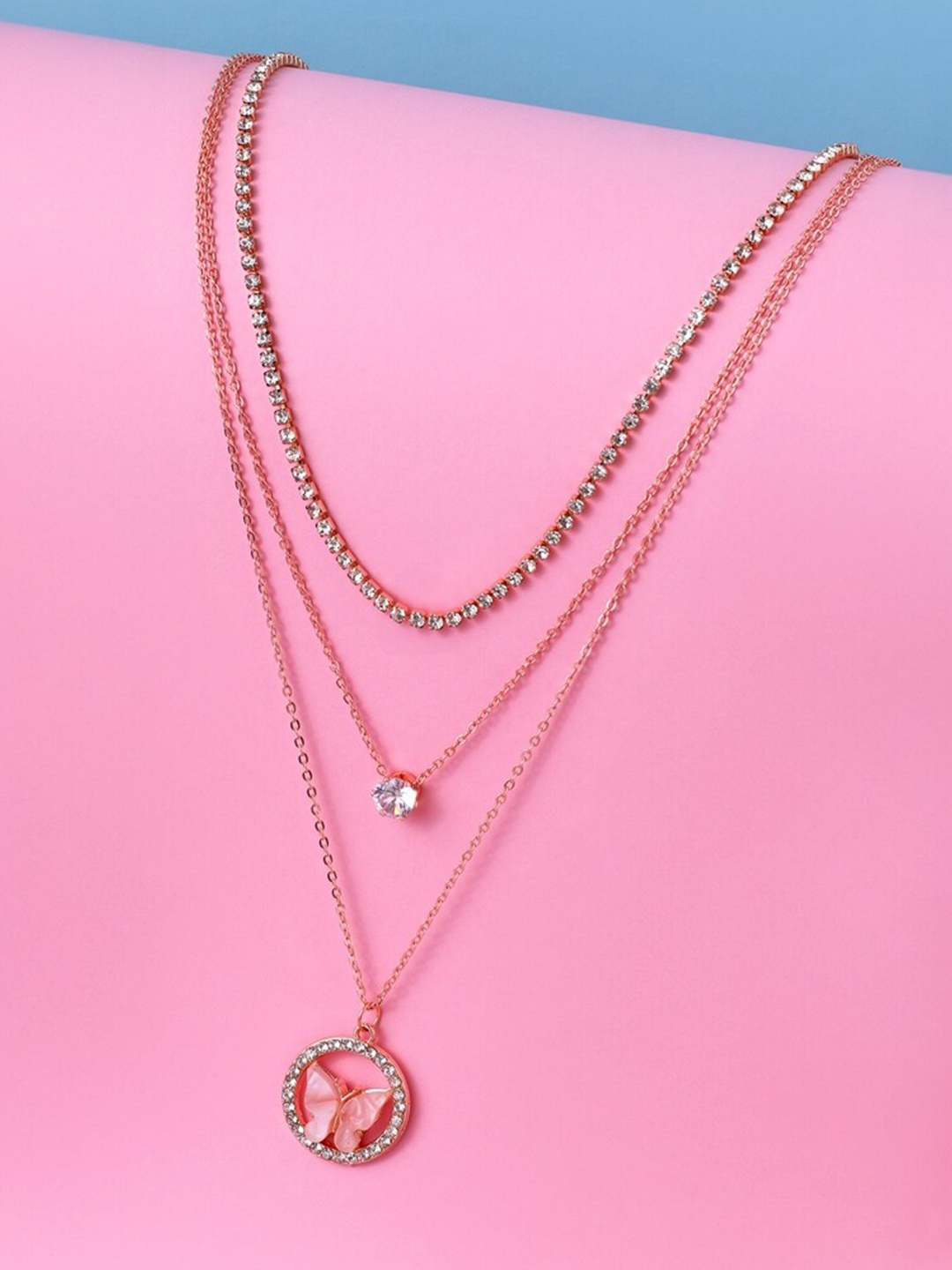 

Cierra Rose Gold-Plated Layered Necklace