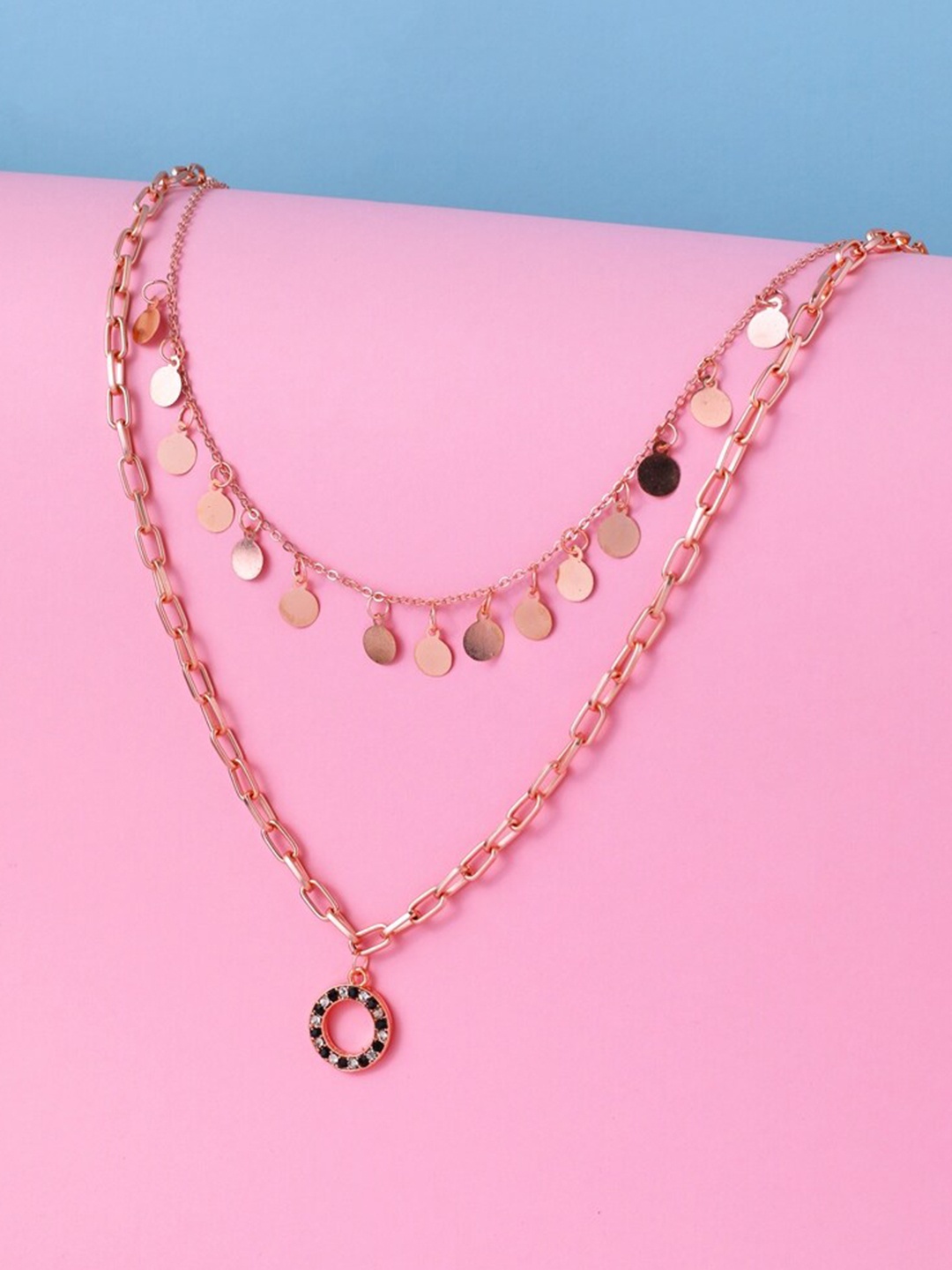 

Cierra Rose Gold-Plated Layered Necklace