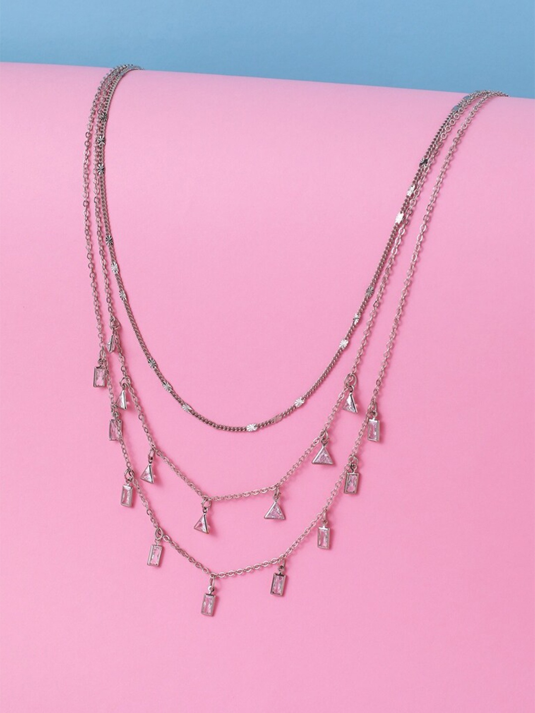 

Cierra Silver-Plated Layered Necklace