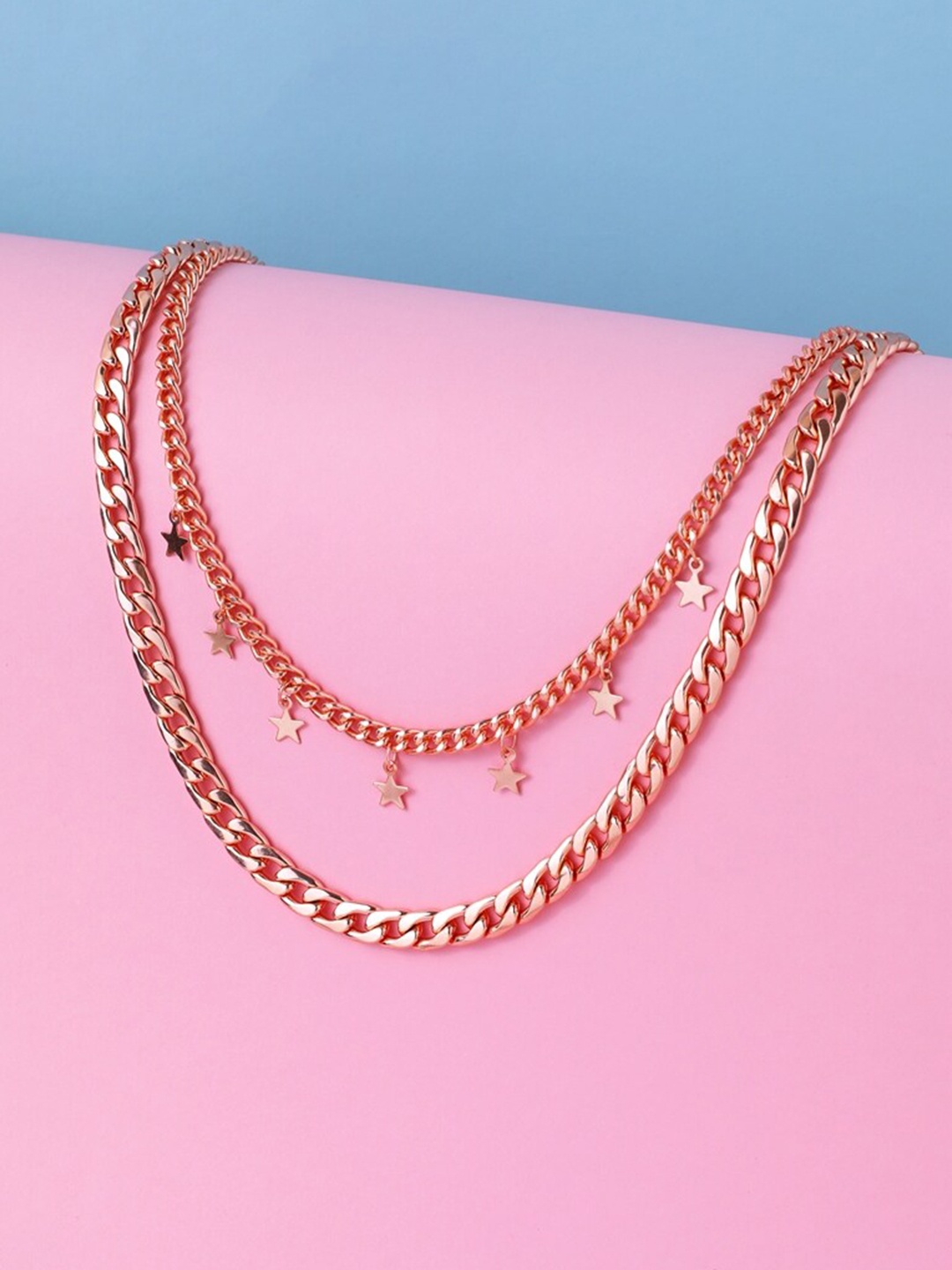 

Cierra Rose Gold-Plated Layered Necklace