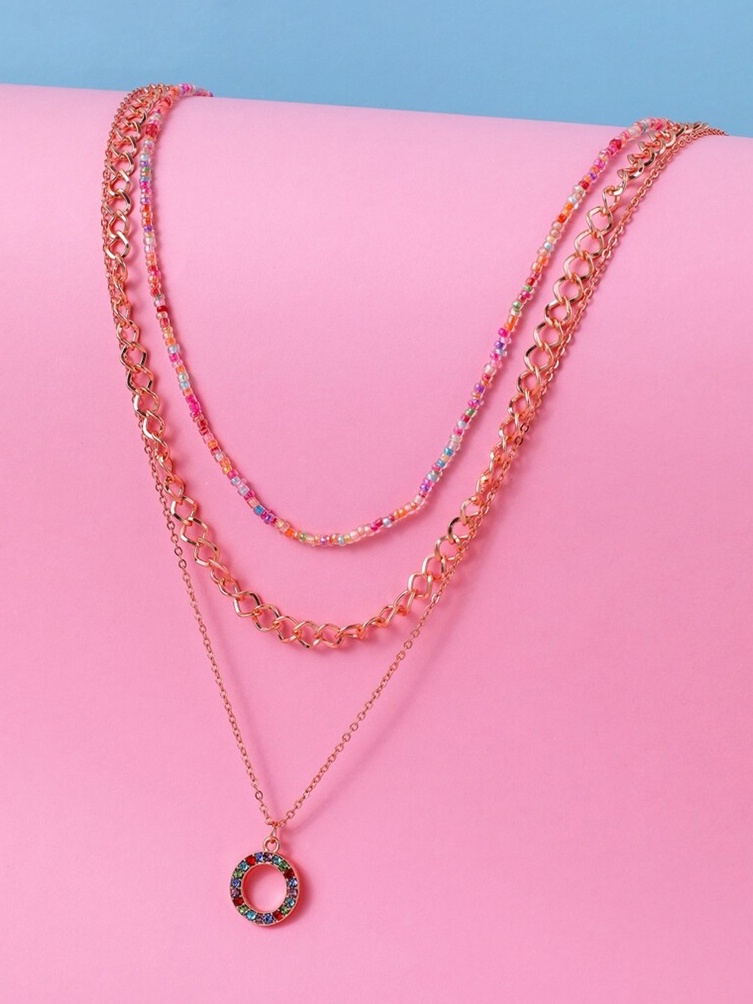 

Cierra Rose Gold-Plated Layered Necklace