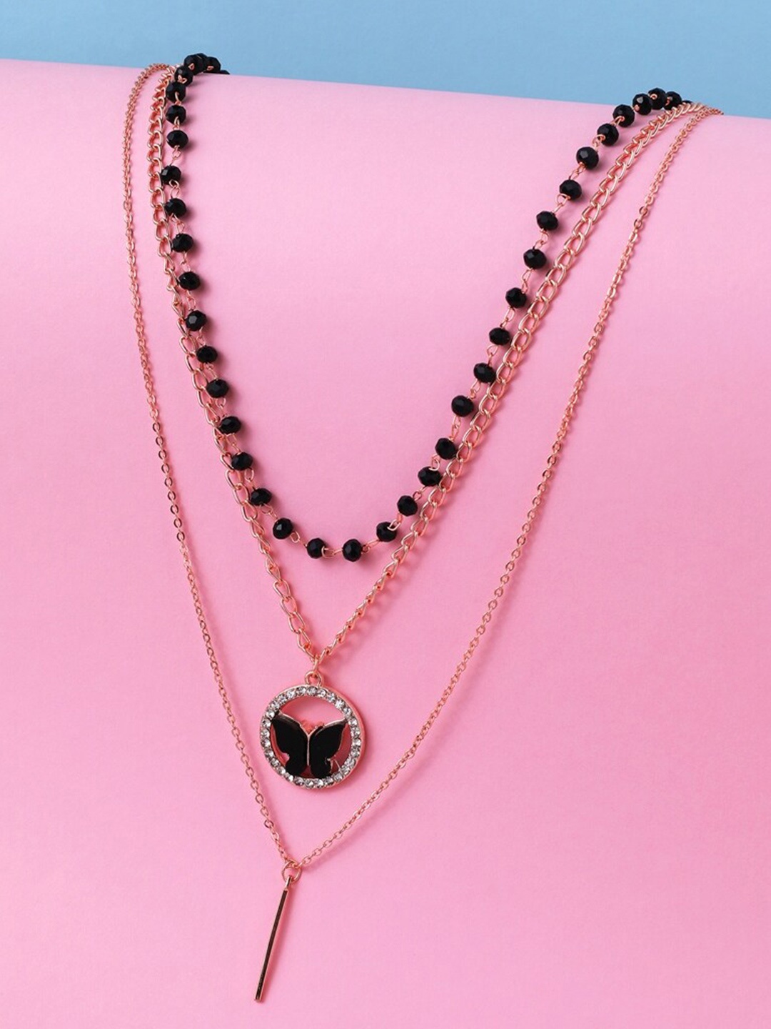 

Cierra Rose Gold-Plated Layered Necklace