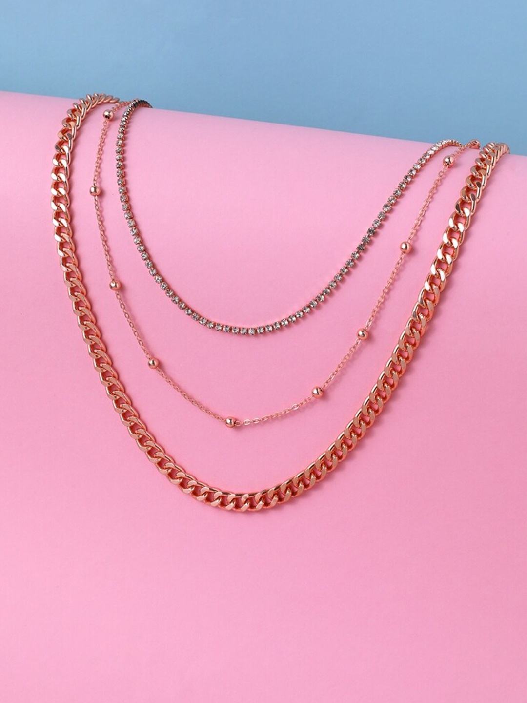 

Cierra Rose Gold-Plated Layered Necklace