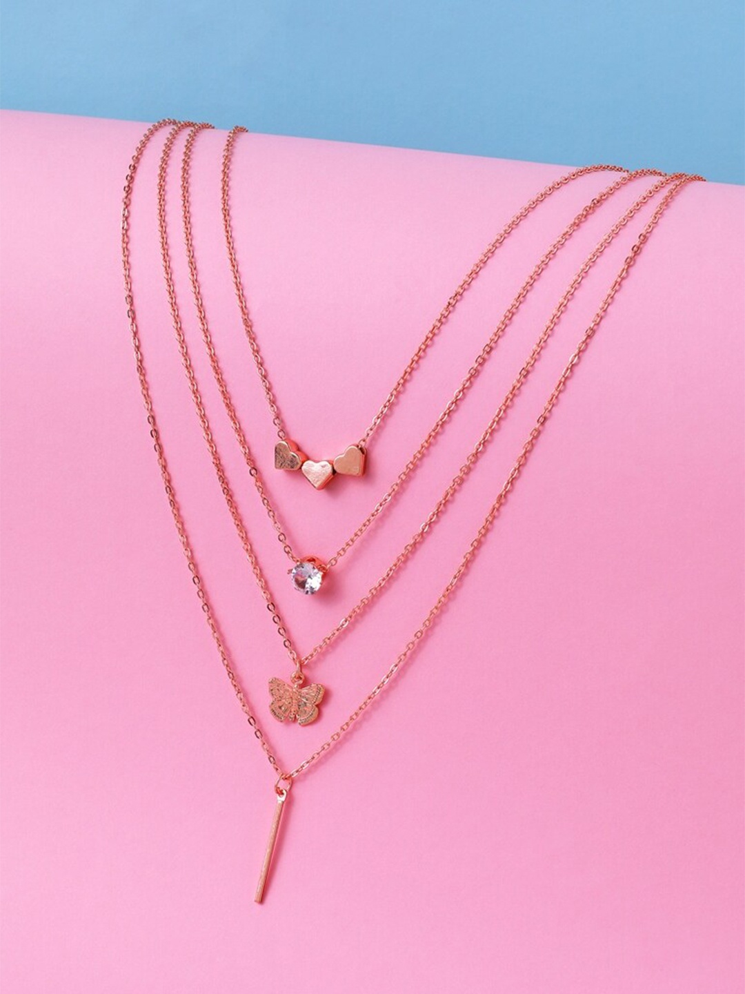 

Cierra Rose Gold-Plated Layered Necklace