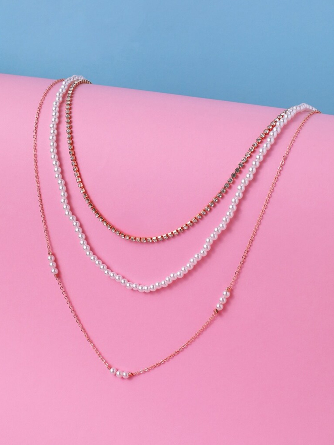 

Cierra Rose Gold-Plated Layered Necklace