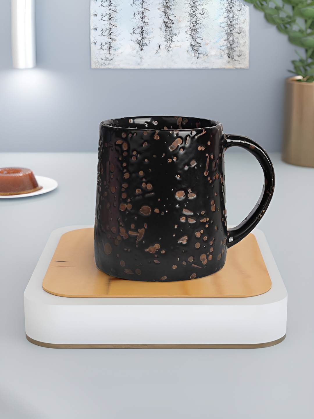 

The Earth Store Brown Handcrafted Textured Ceramic Glossy Mugs Set of Cups and Mugs