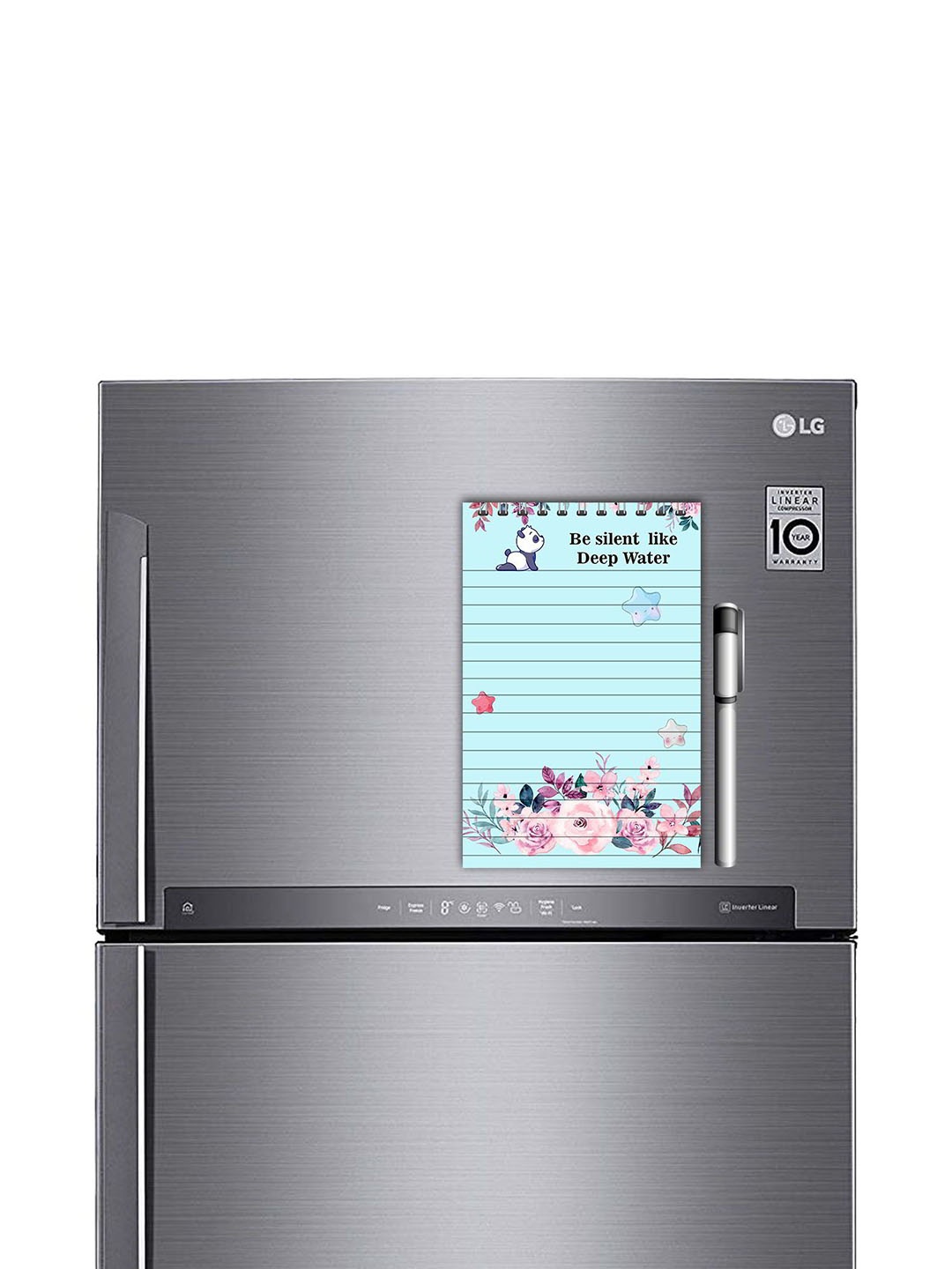 

ARTBUG Blue & Pink To do List Printed Decorative Fridge Magnet Notepad With Marker