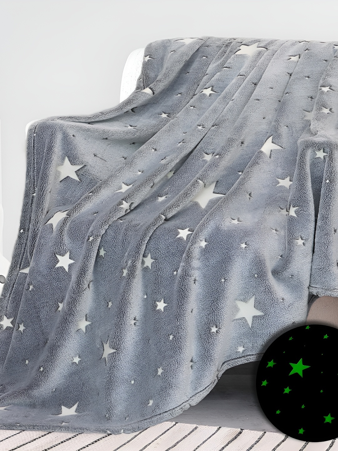 

Nivasam Grey Cartoon Characters Microfiber AC Room 300 GSM Double Bed Blanket