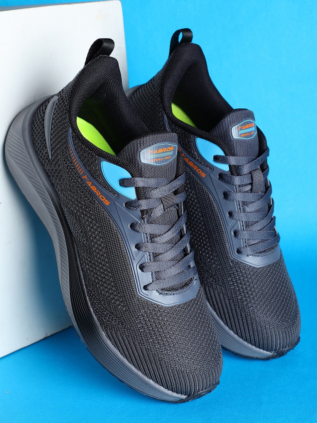 

ABROS Men Mesh Running TRIP Mid-Top Shoes, Grey