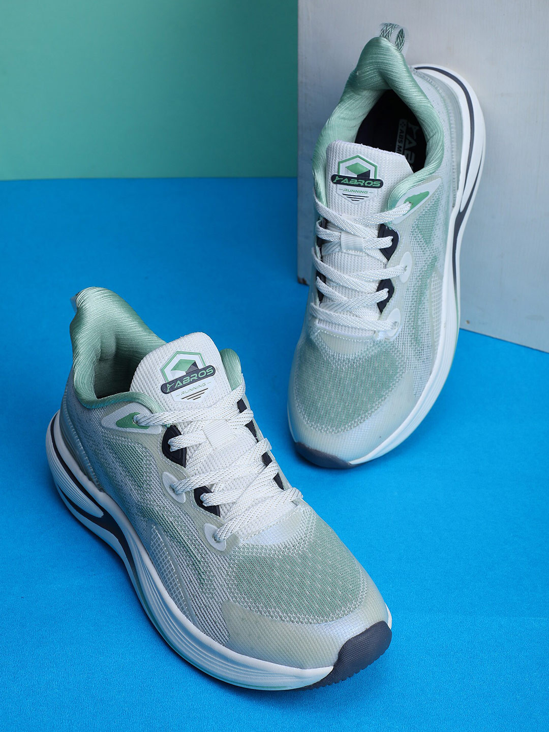 

ABROS ALASTOR Men Mesh Running Mid-Top Shoes, Off white