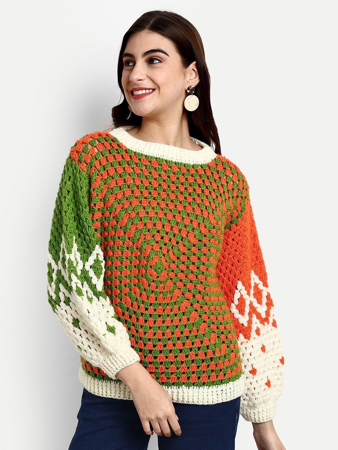 

WINDROP SOLUTIONS Women Crop Pullover, White