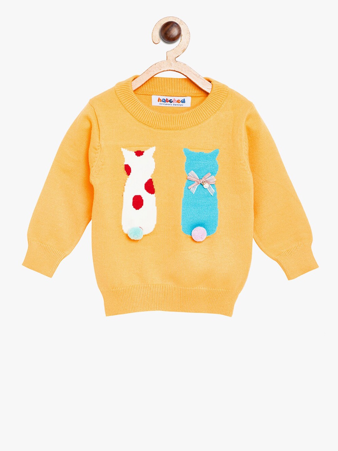 

BAESD Unisex Kids Woollen Pullover, Yellow