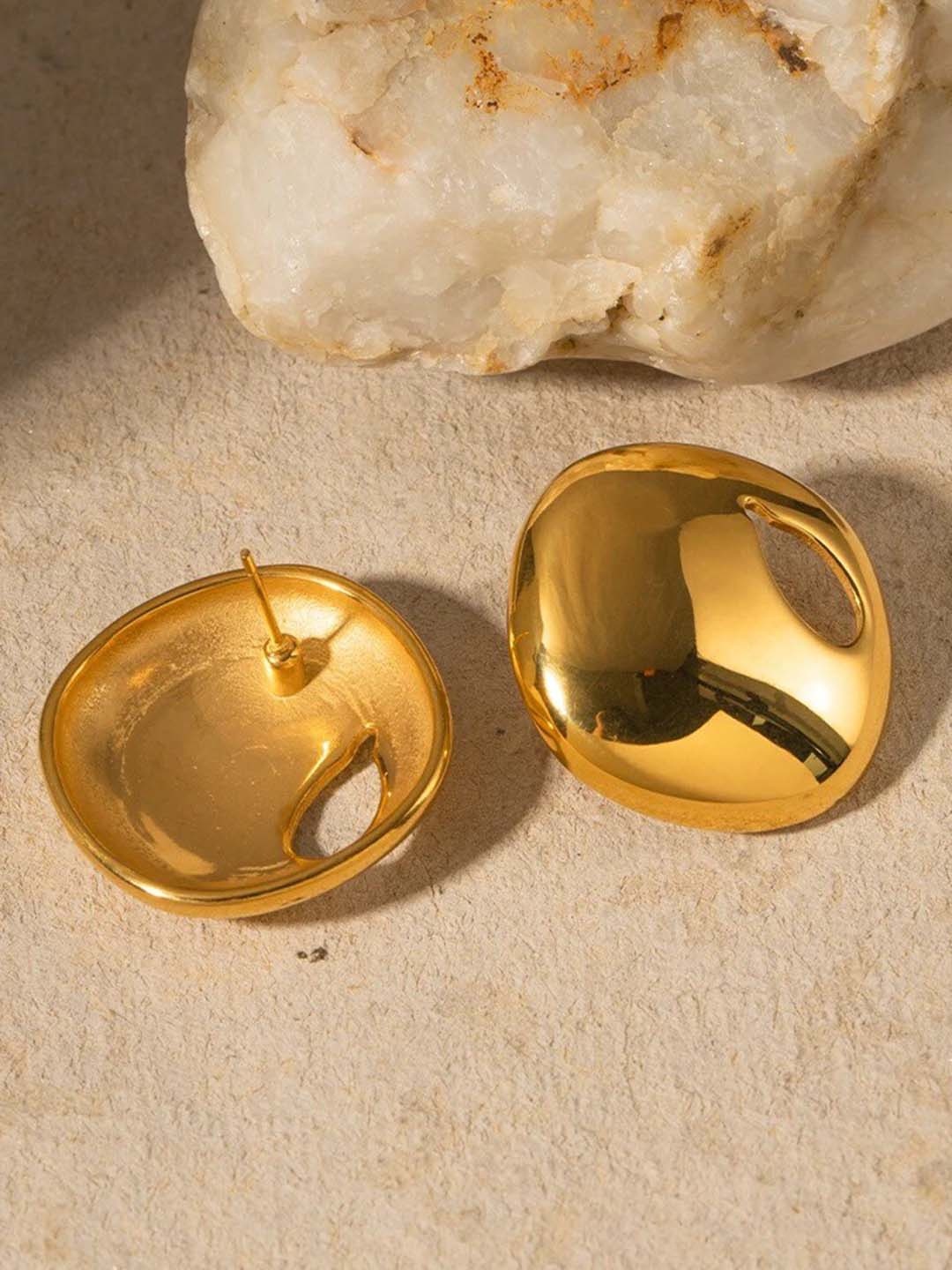 

Inaya 18KT Gold-Plated Contemporary Studs Earrings