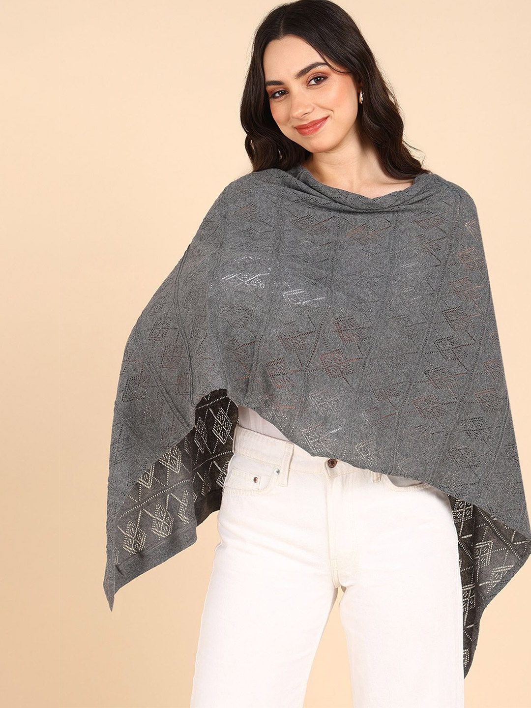 

House Of Zelena Women Maternity Button Shrug, Grey