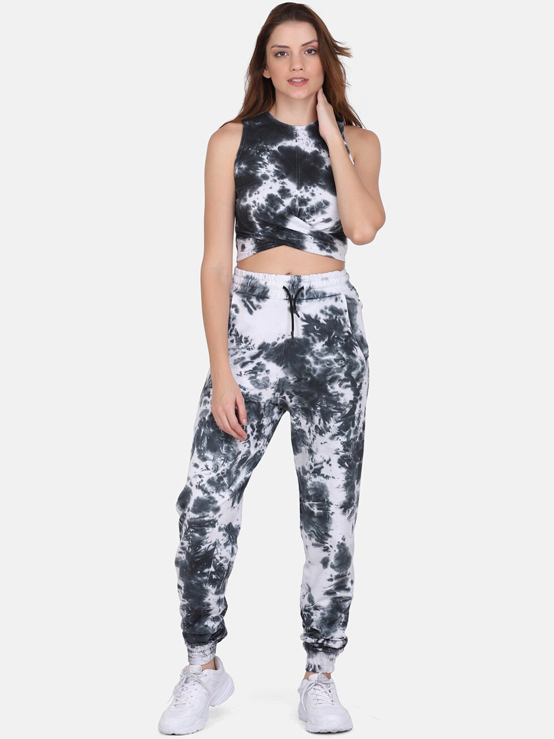 

Aesthetic Bodies Tie & Dye Printed Tracksuits, Black