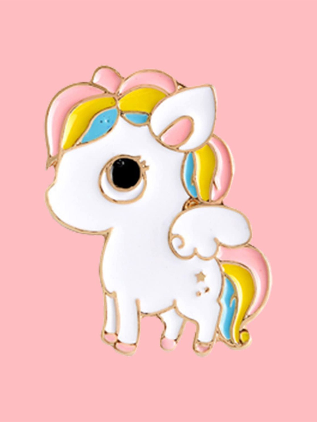 

SYGA Rainbow Suit Brooch, White