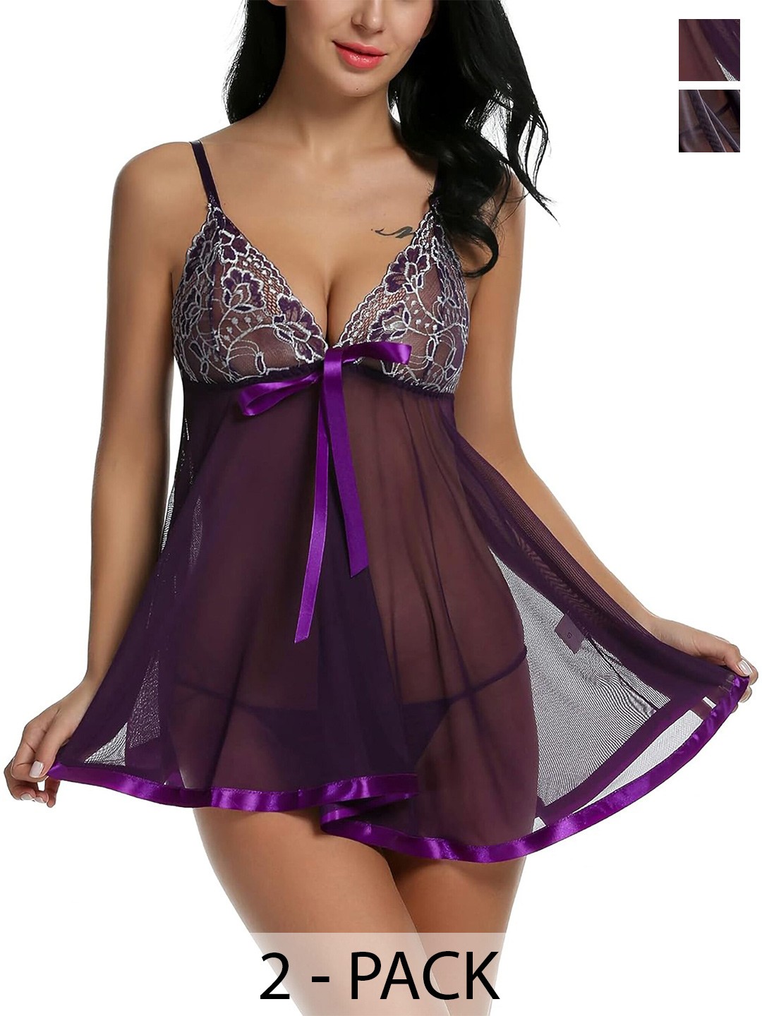 

Aamarsh Net Baby Doll, Purple