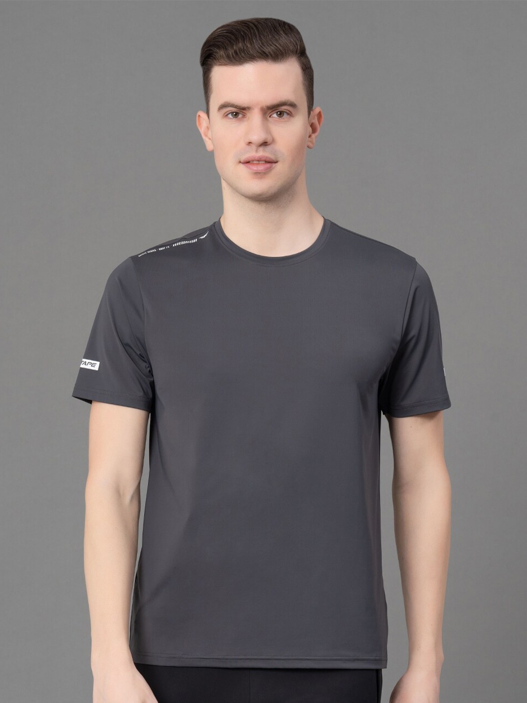 

Red Tape Round Neck Short Sleeves High Stretch Anti-Microbial Training T-shirt, Grey