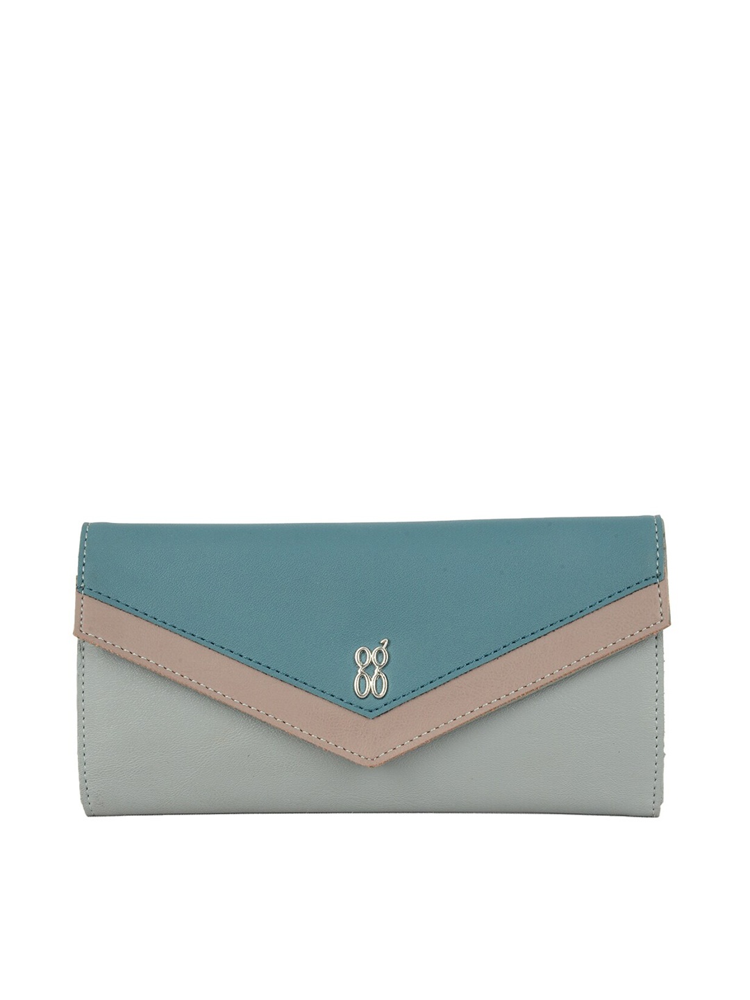 

Baggit Women Textured PU Envelope Wallet, Blue