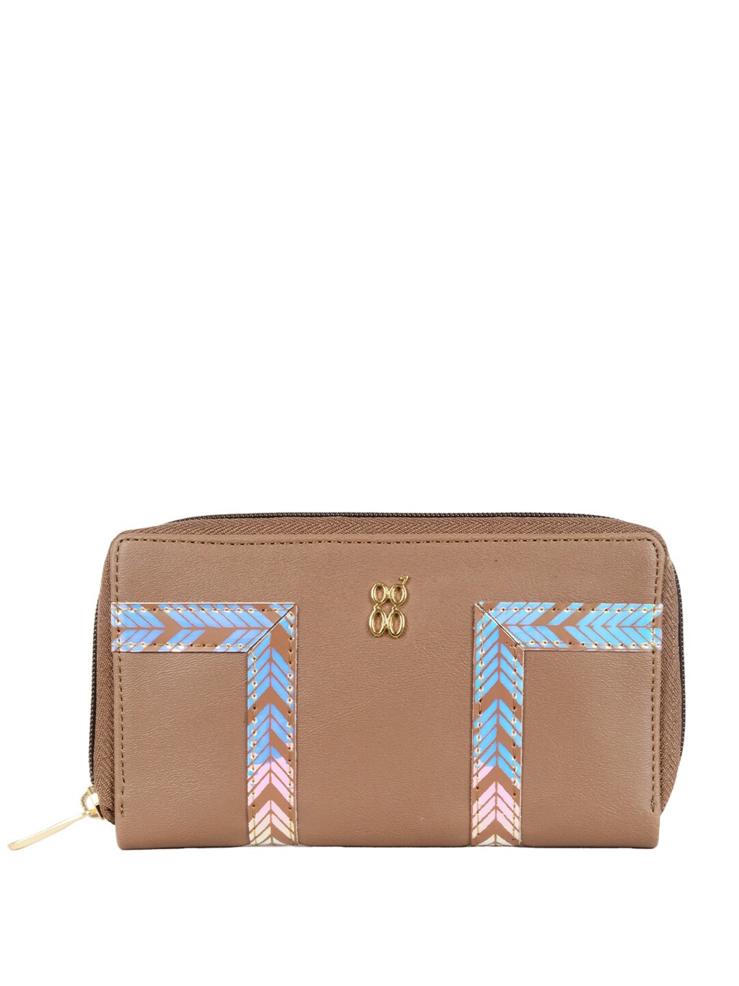 

Baggit Women PU Zip Around Wallet, Yellow