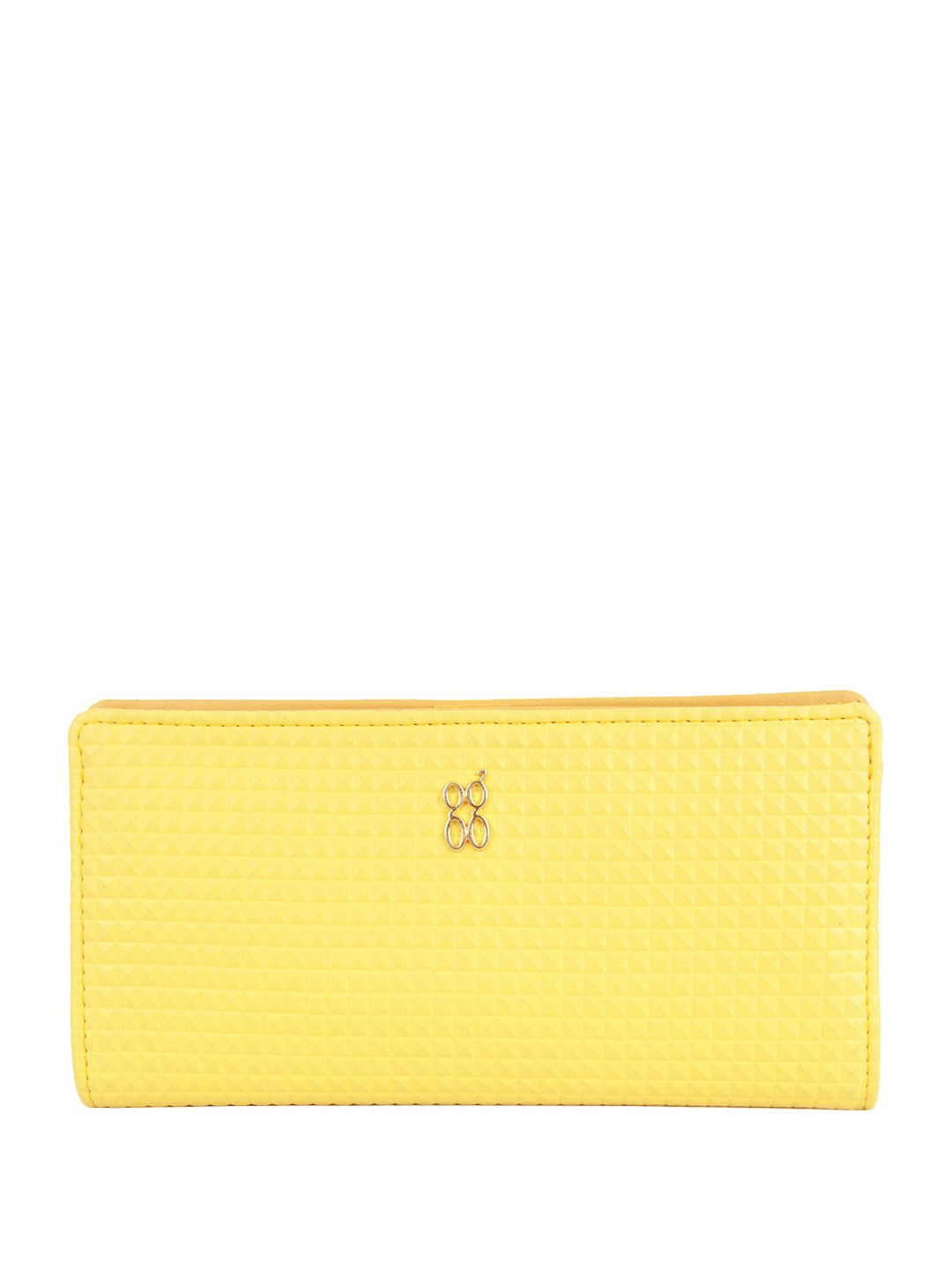 Baggit Women Geometric Textured PU Two Fold Wallet