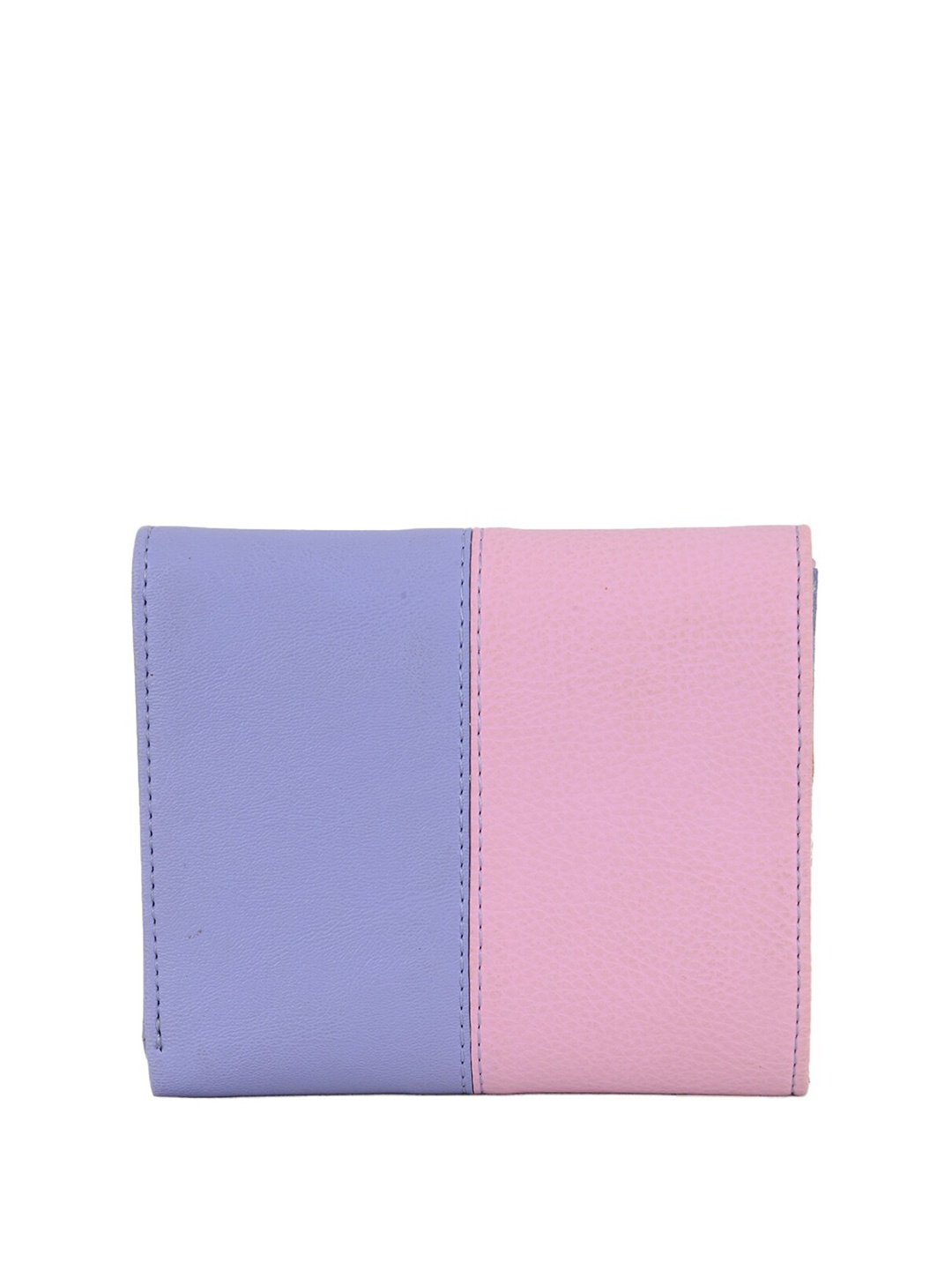 

Baggit Women Colourblocked PU Three Fold Wallet, Purple
