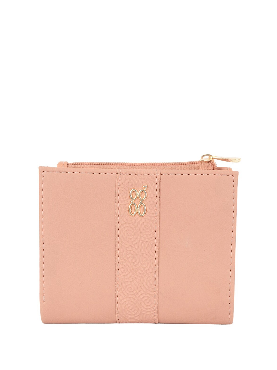 

Baggit Women Solid PU Two Fold Wallet, Pink