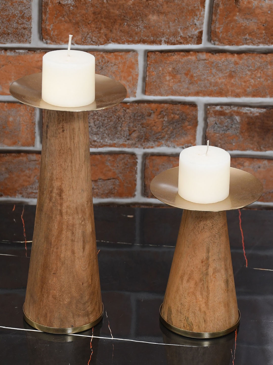 

Maison Modern Unisex Brown Candle Holders