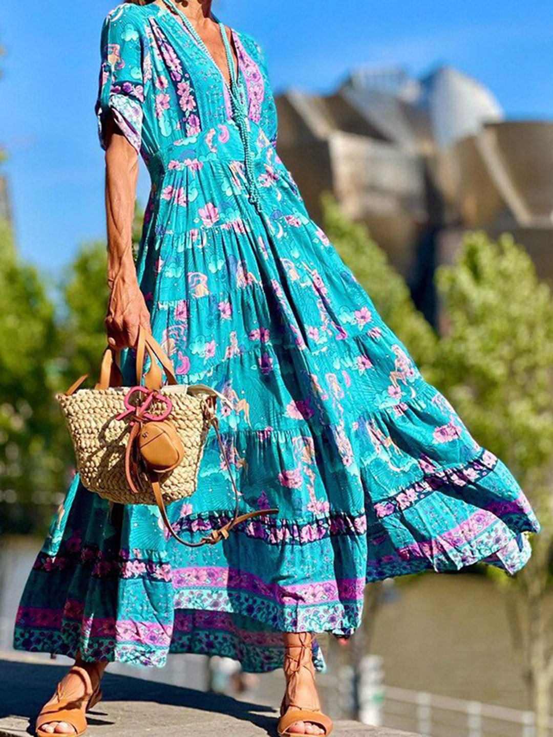 

StyleCast Print Maxi Dress, Blue