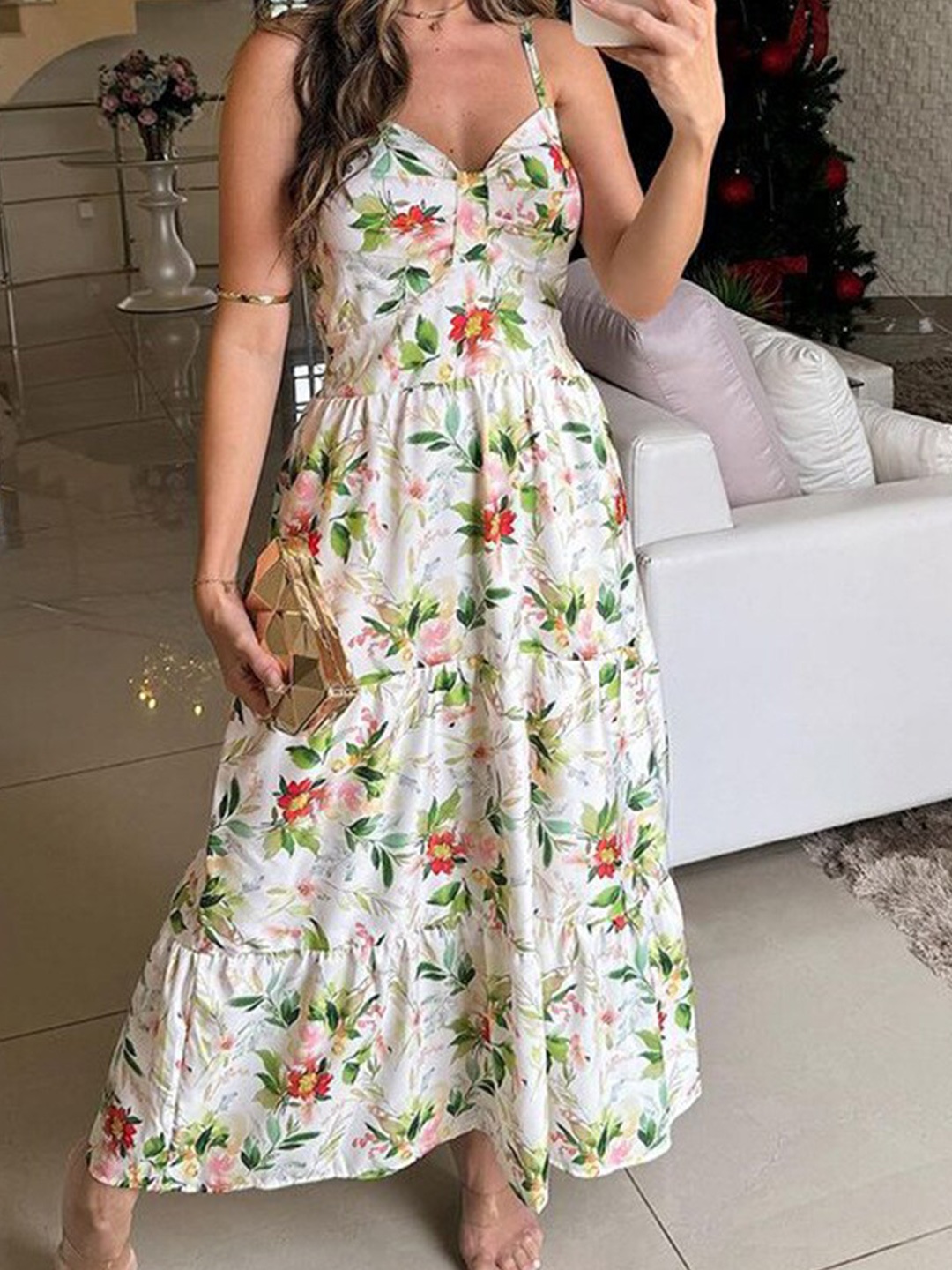 

StyleCast Floral Print Maxi Dress, White