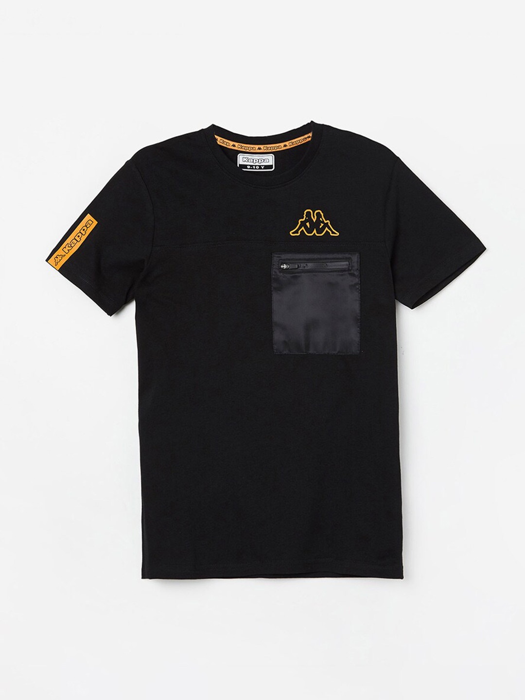 

Kappa Boys Pure Cotton T-shirt, Black