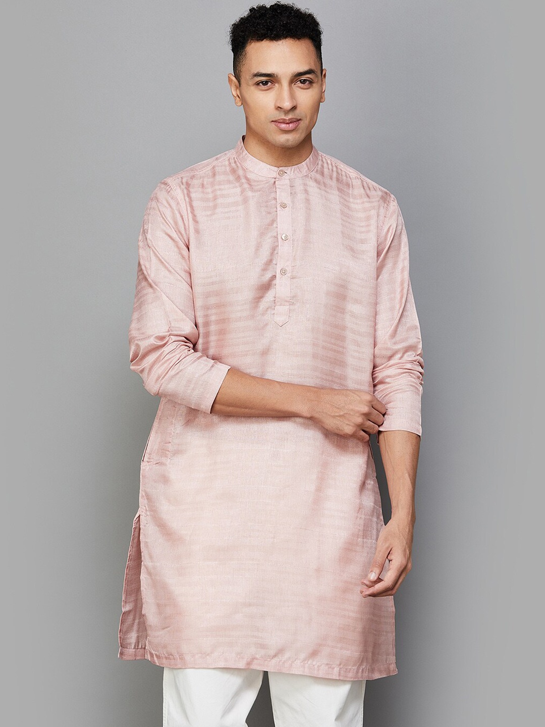 

Melange by Lifestyle Thread Work Kurta, Coral