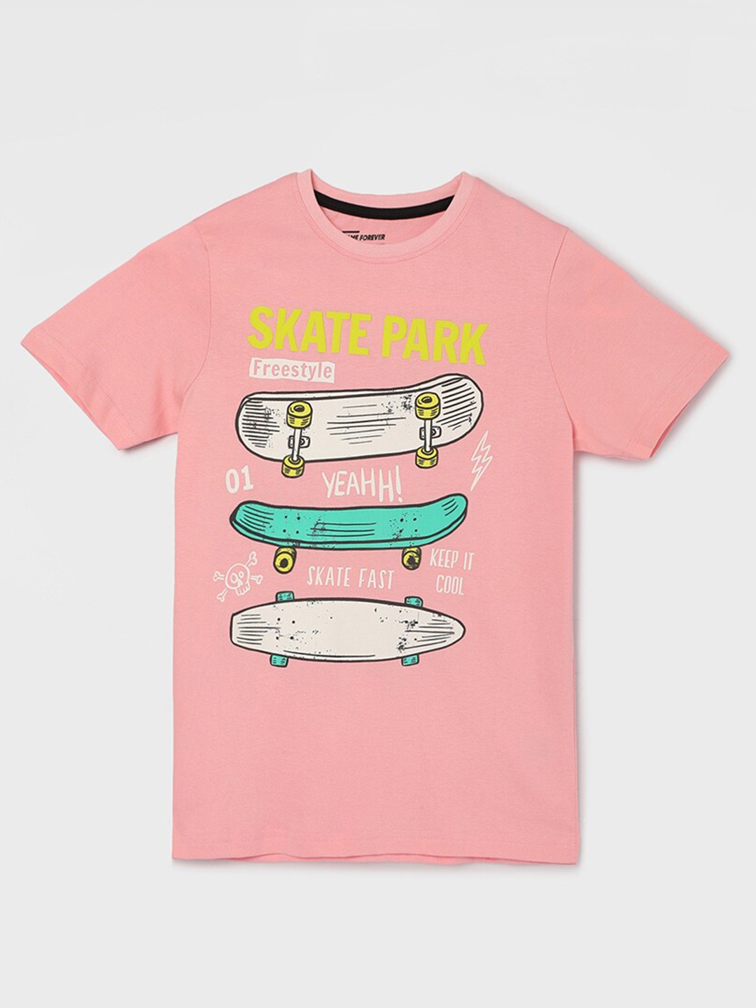 

Fame Forever by Lifestyle Boys Printed T-shirt, Pink