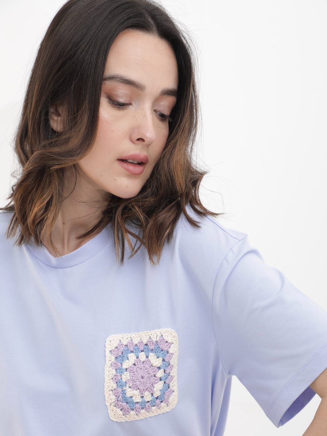 

RAREISM Solid Drop Shoulder Sleeves T-shirt, Blue