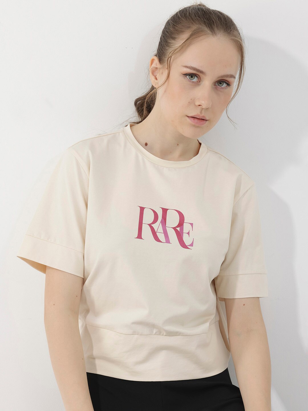 

RAREISM Printed T-shirt, Beige